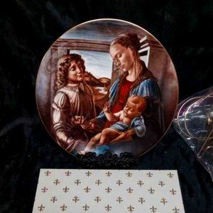 DECORATIVE PLATE MADONNA AND CHILD BY BOTTICELLI 1979 #310/1100